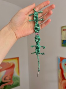 Turkusowy choker Buziaczki 